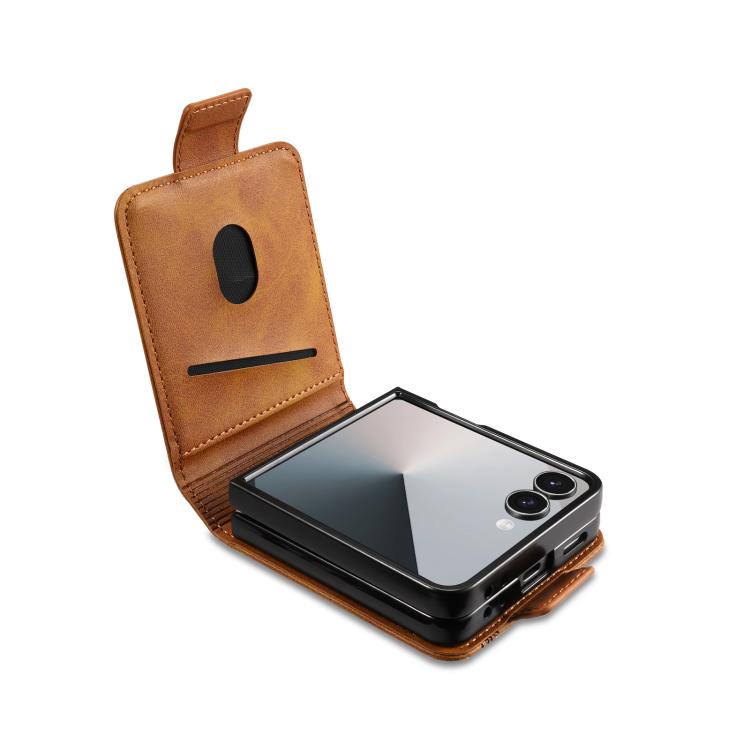 For Samsung Galaxy Z Flip7 5G AZNS Magnetic Calf Texture Flip Leather Phone Case