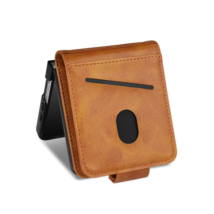 For Samsung Galaxy Z Flip7 5G AZNS Magnetic Calf Texture Flip Leather Phone Case