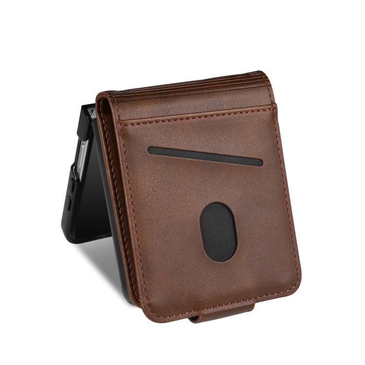 For Samsung Galaxy Z Flip7 5G AZNS Magnetic Calf Texture Flip Leather Phone Case