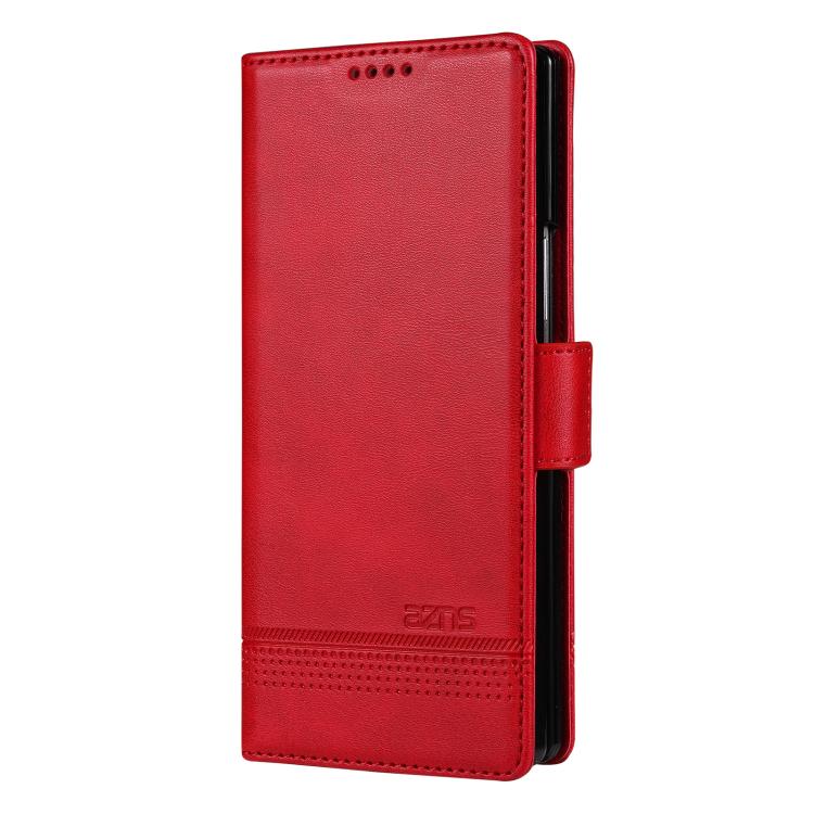 For Samsung Galaxy Z Fold7 5G AZNS Magnetic Calf Texture Flip Leather Phone Case