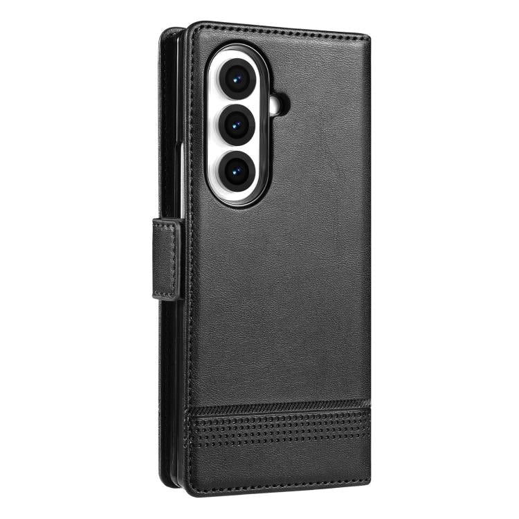 For Samsung Galaxy Z Fold7 5G AZNS Magnetic Calf Texture Flip Leather Phone Case