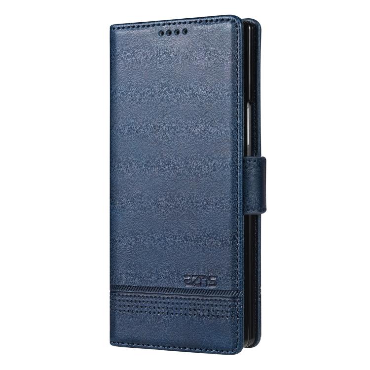 For Samsung Galaxy Z Fold7 5G AZNS Magnetic Calf Texture Flip Leather Phone Case