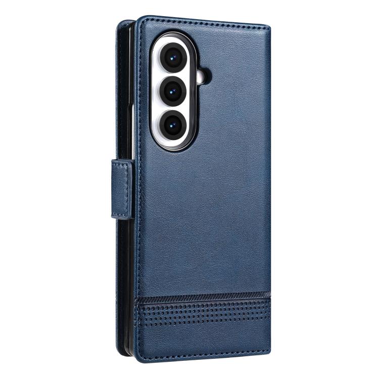For Samsung Galaxy Z Fold7 5G AZNS Magnetic Calf Texture Flip Leather Phone Case