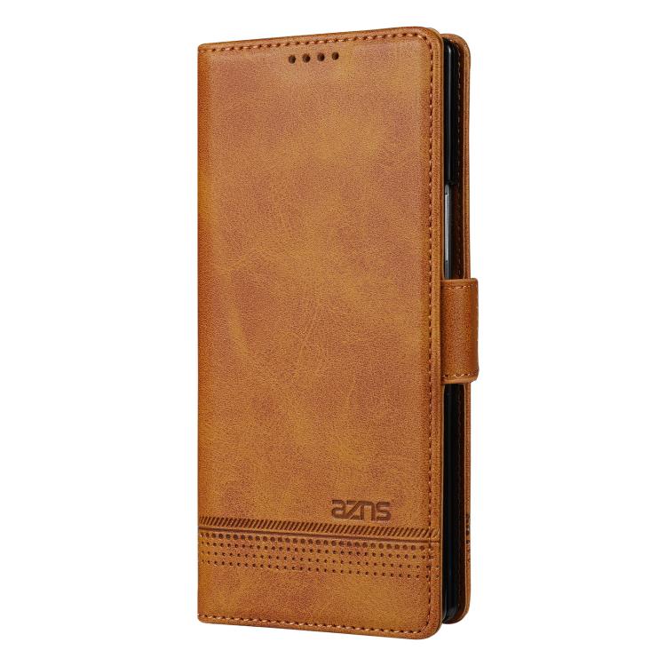 For Samsung Galaxy Z Fold7 5G AZNS Magnetic Calf Texture Flip Leather Phone Case