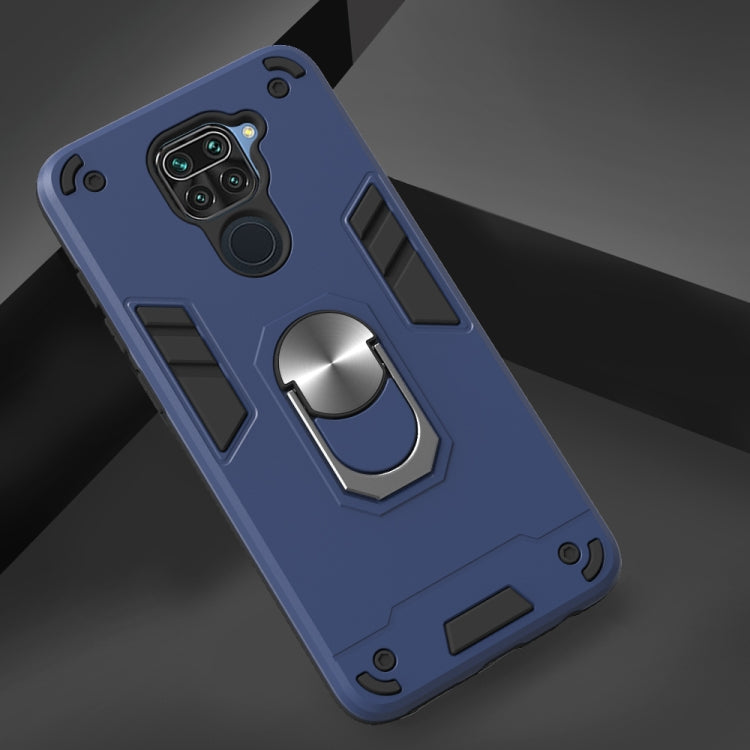 For Xiaomi Redmi Note 9 2 in 1 Armour Series PC + TPU Protective Case with Ring Holder