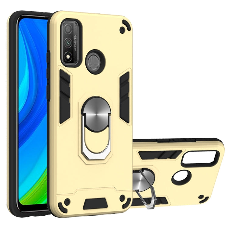 For Huawei P Smart(2020) 2 in 1 Armour Series PC + TPU Protective Case with Ring Holder