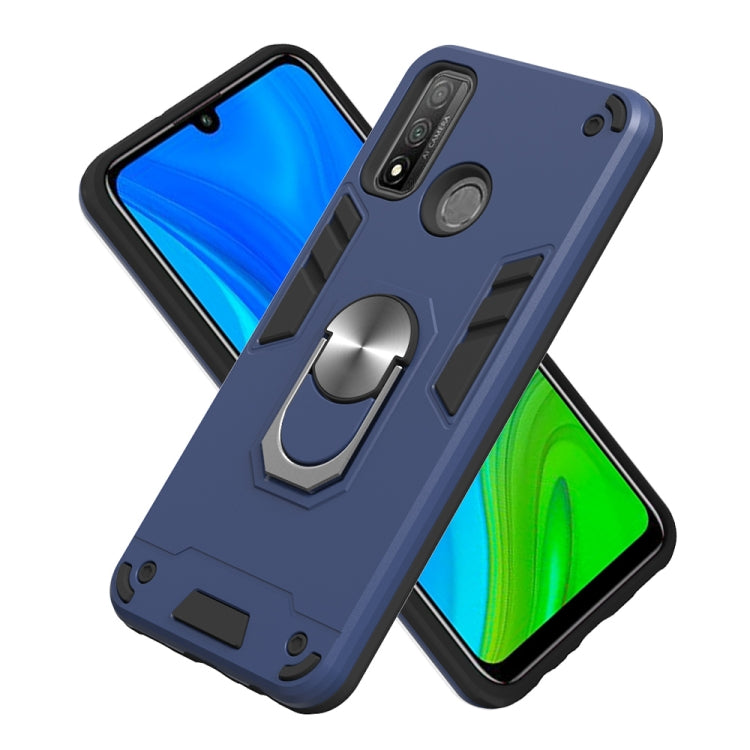 For Huawei P Smart(2020) 2 in 1 Armour Series PC + TPU Protective Case with Ring Holder