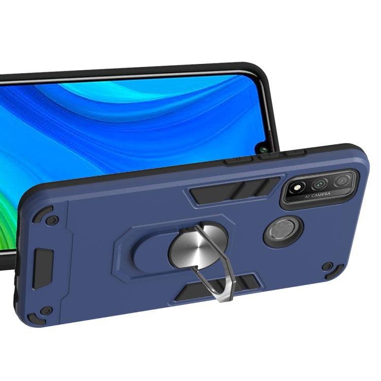 For Huawei P Smart(2020) 2 in 1 Armour Series PC + TPU Protective Case with Ring Holder