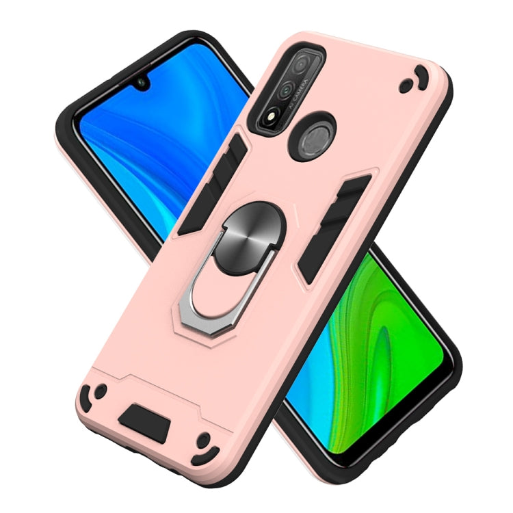 For Huawei P Smart(2020) 2 in 1 Armour Series PC + TPU Protective Case with Ring Holder