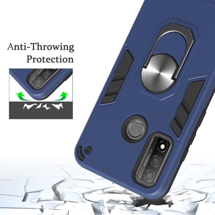 For Huawei P Smart(2020) 2 in 1 Armour Series PC + TPU Protective Case with Ring Holder