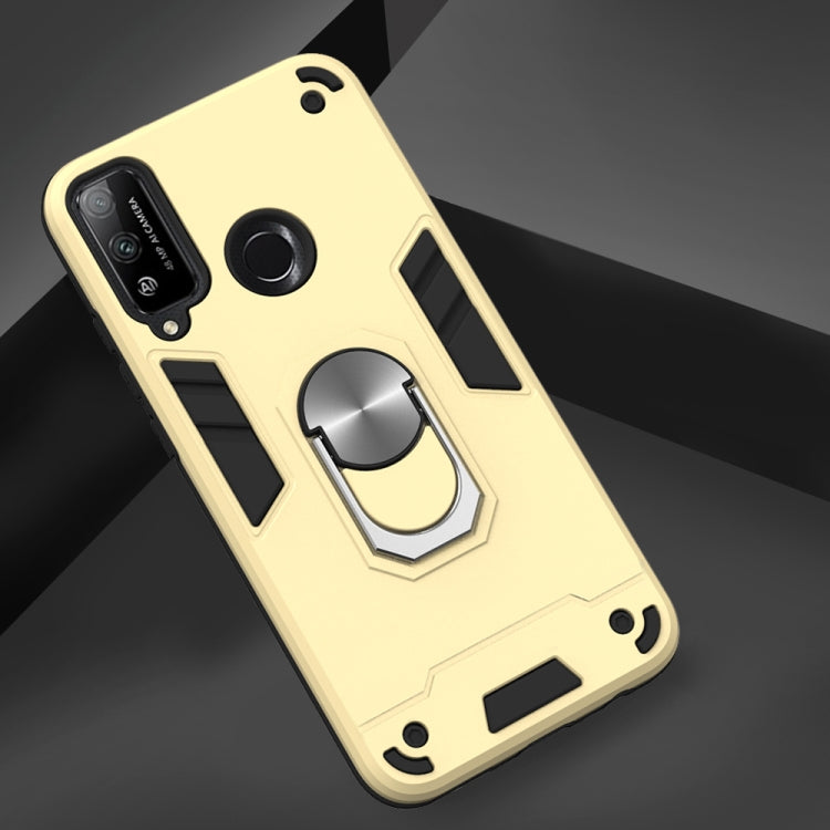 For Huawei Honor Play 4T 2 in 1 Armour Series PC + TPU Protective Case with Ring Holder