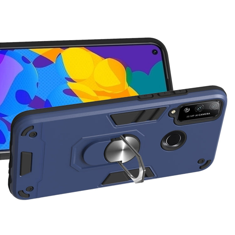 For Huawei Honor Play 4T 2 in 1 Armour Series PC + TPU Protective Case with Ring Holder