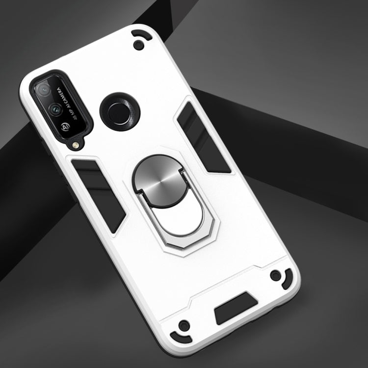 For Huawei Honor Play 4T 2 in 1 Armour Series PC + TPU Protective Case with Ring Holder