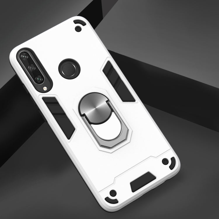 For Huawei Y6P 2 in 1 Armour Series PC + TPU Protective Case with Ring Holder