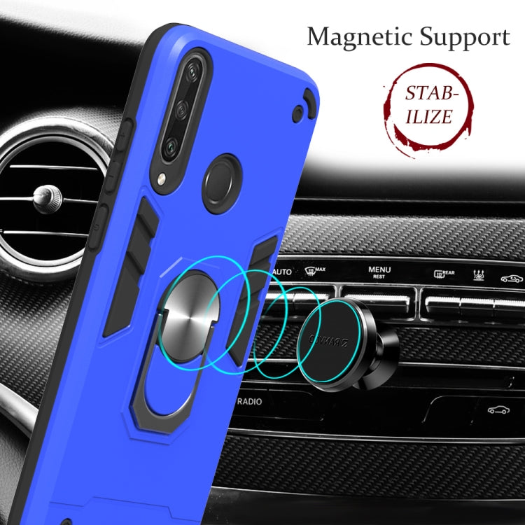 For Huawei Y6P 2 in 1 Armour Series PC + TPU Protective Case with Ring Holder