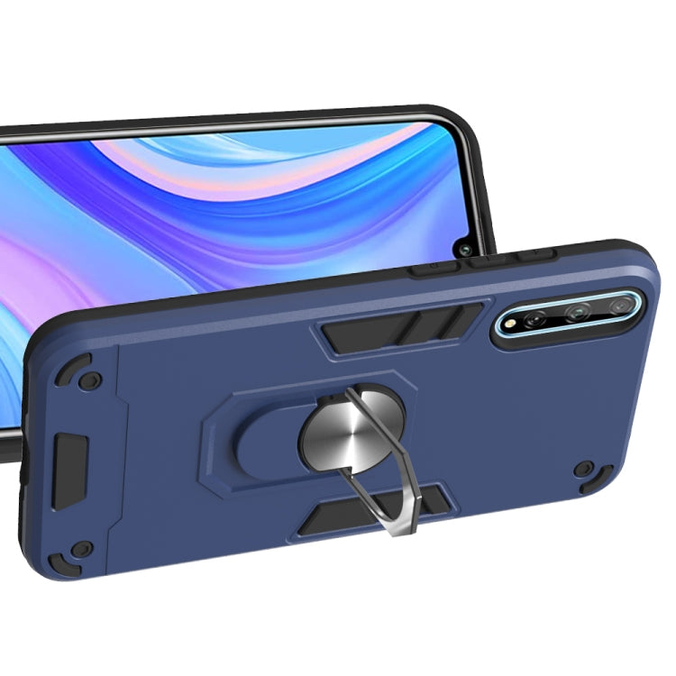 For Huawei Y8P(2020) 2 in 1 Armour Series PC + TPU Protective Case with Ring Holder