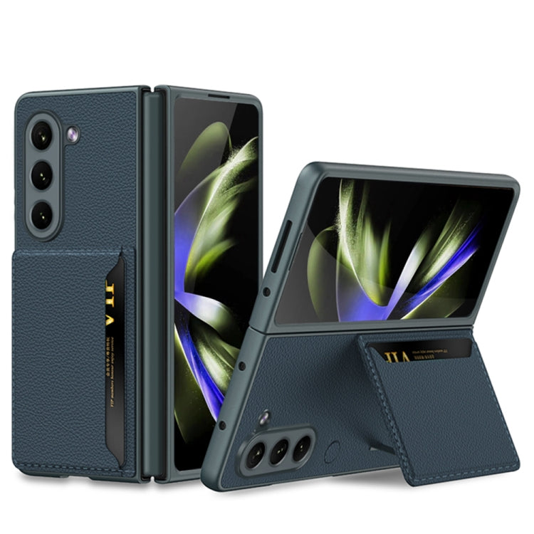 For Samsung Galaxy Z Fold5 GKK Ultra-thin Leather Phone Case with Card Slots