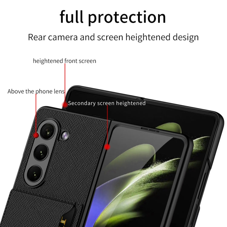 For Samsung Galaxy Z Fold5 GKK Ultra-thin Leather Phone Case with Card Slots