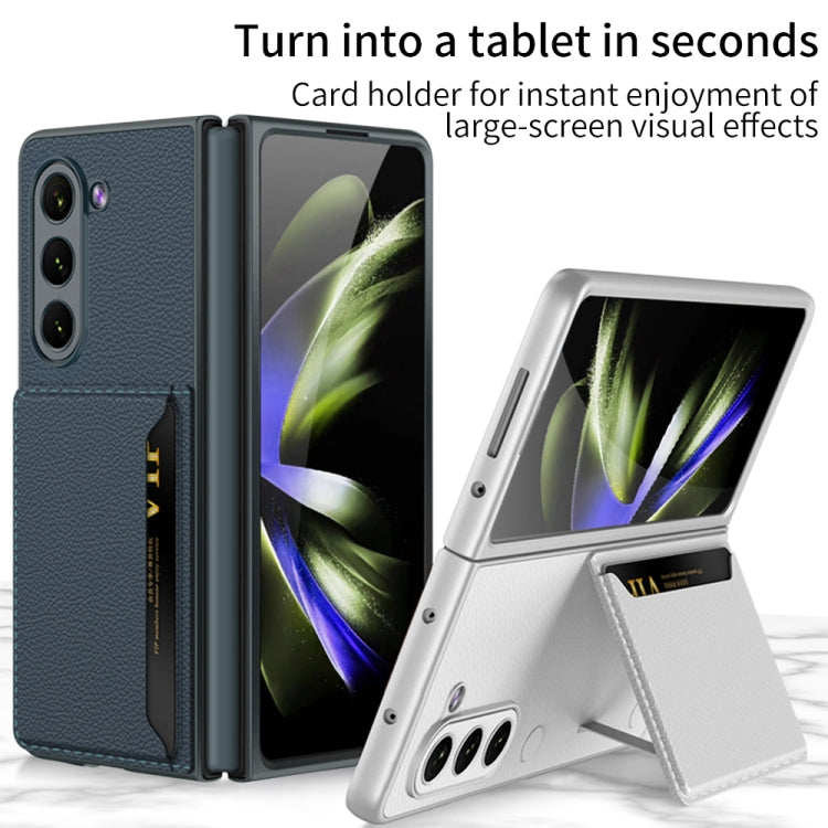For Samsung Galaxy Z Fold5 GKK Ultra-thin Leather Phone Case with Card Slots