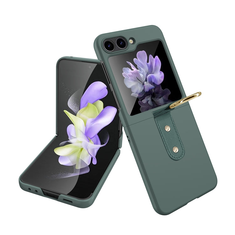 For Samsung Galaxy Z Flip5 Oil-sprayed Ring PC Phone Case