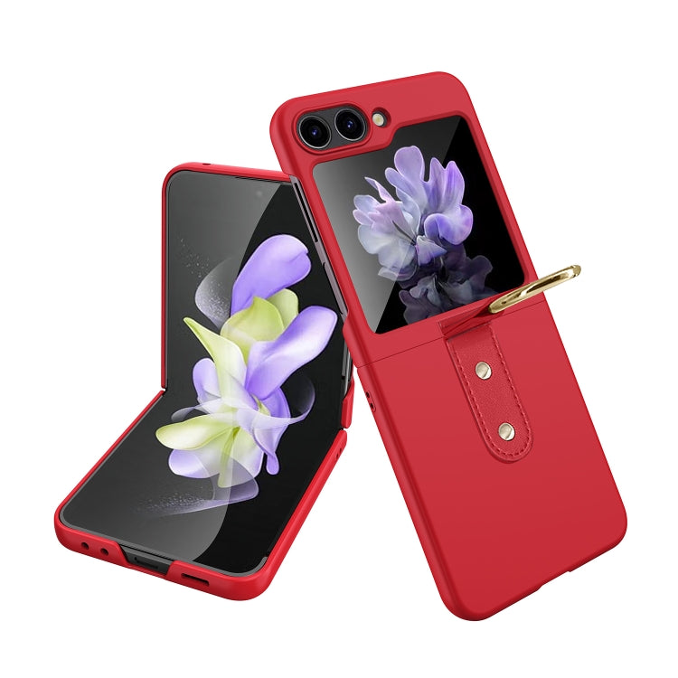 For Samsung Galaxy Z Flip5 Oil-sprayed Ring PC Phone Case