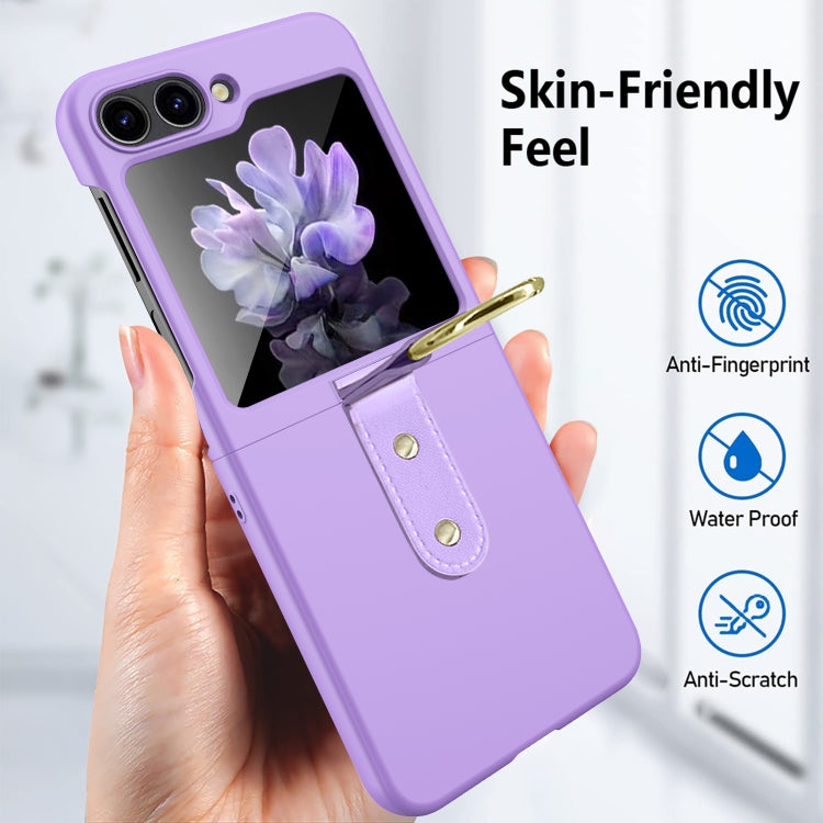 For Samsung Galaxy Z Flip5 Oil-sprayed Ring PC Phone Case