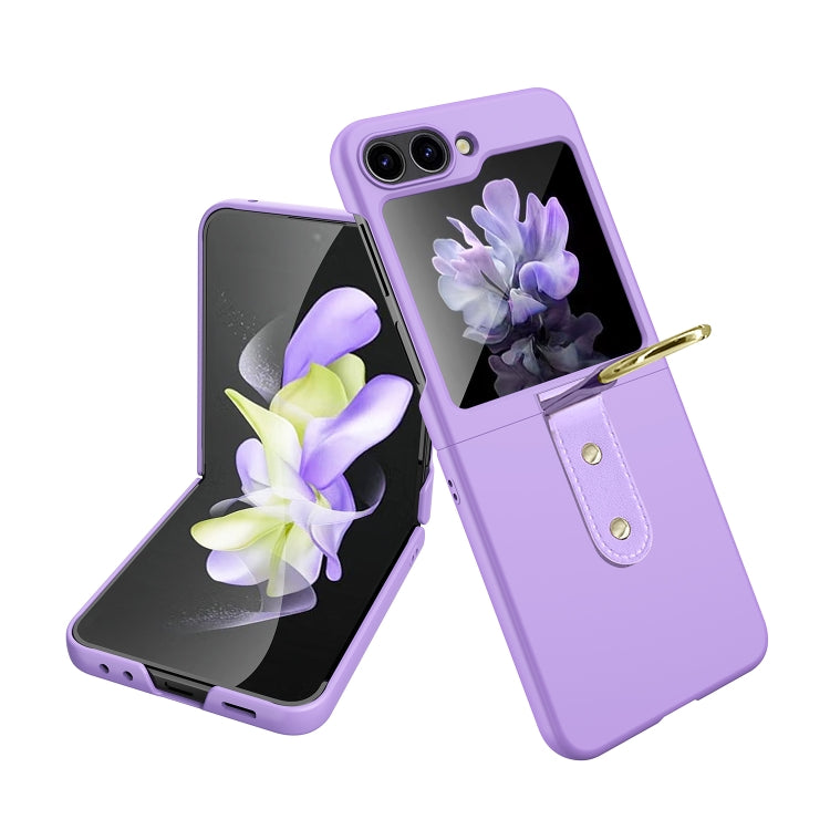 For Samsung Galaxy Z Flip5 Oil-sprayed Ring PC Phone Case