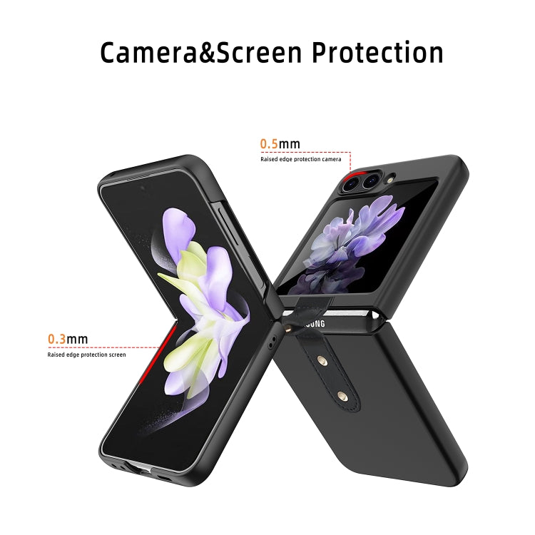 For Samsung Galaxy Z Flip5 Oil-sprayed Ring PC Phone Case