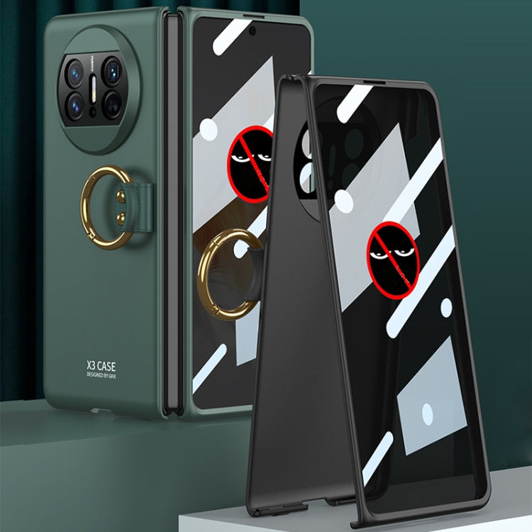 For Huawei Mate X3 GKK Privacy Ultra-thin PC Full Coverage Phone Case with Ring Holder