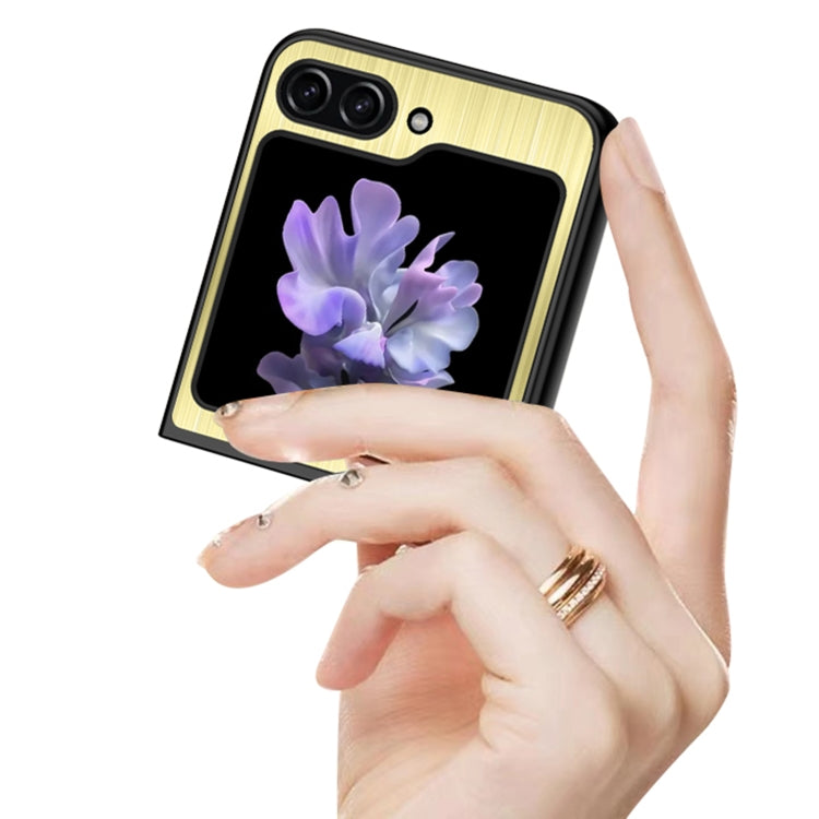 For Samsung Galaxy Z Flip5 Stainless Steel Shockproof Phone Case