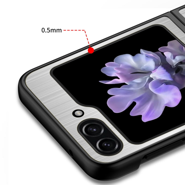 For Samsung Galaxy Z Flip5 Stainless Steel Shockproof Phone Case