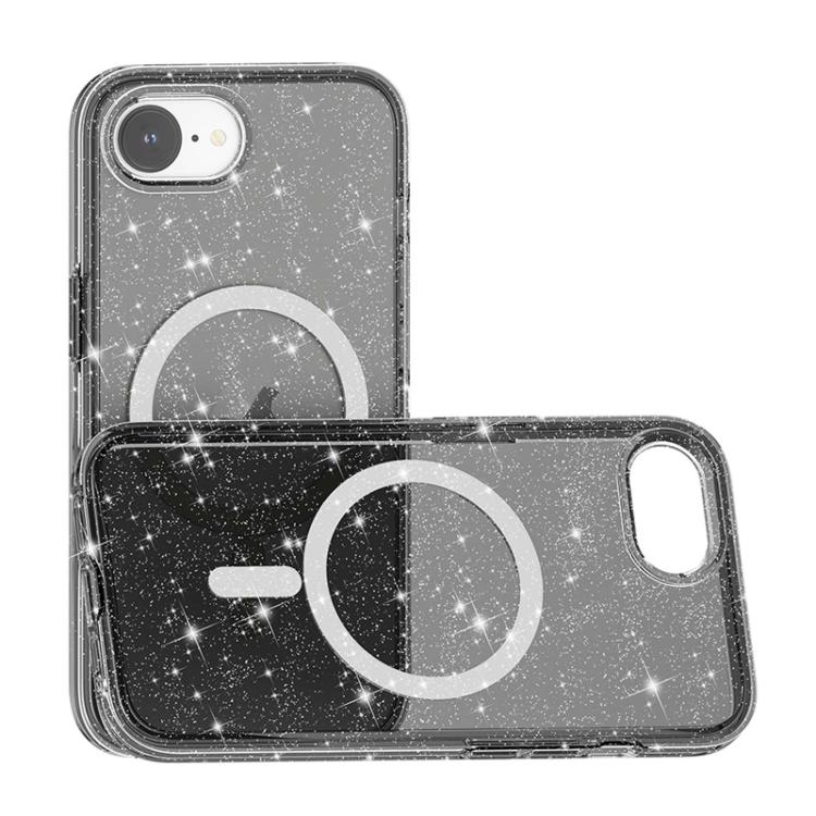 For iPhone 17e / 16e Terminator Style Glitter Powder MagSafe Magnetic Phone Case