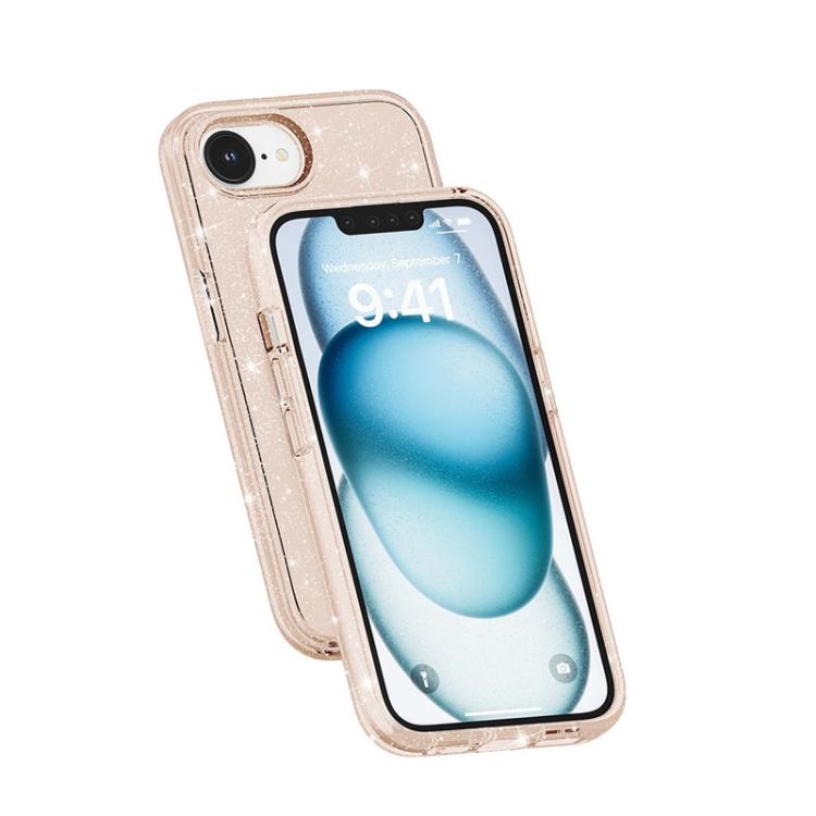 For iPhone 17e / 16e Terminator Style Glitter Powder MagSafe Magnetic Phone Case