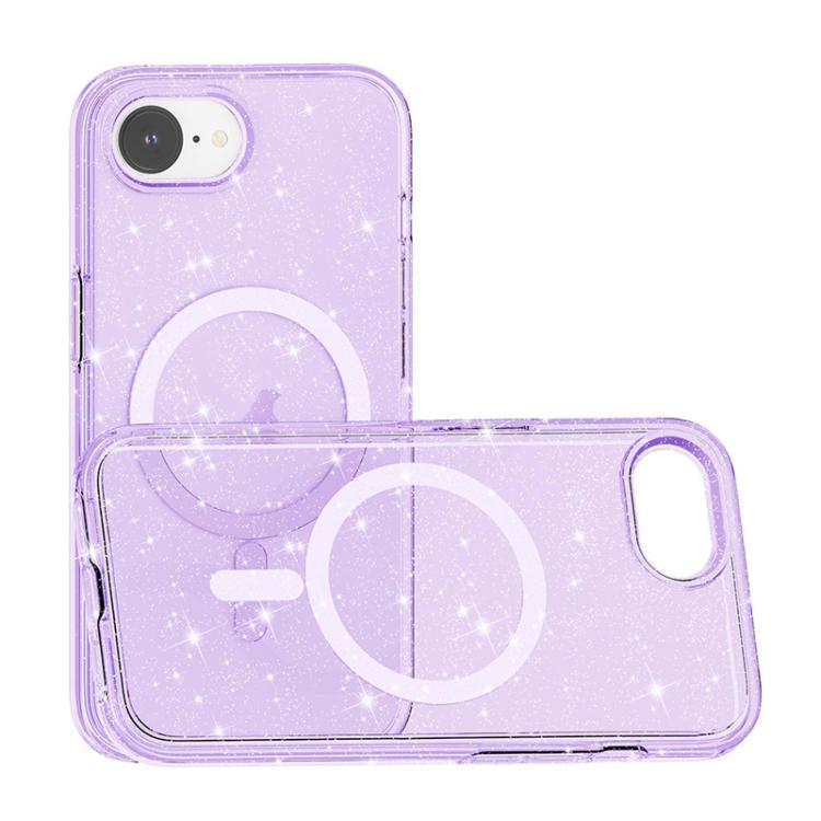 For iPhone 17e / 16e Terminator Style Glitter Powder MagSafe Magnetic Phone Case