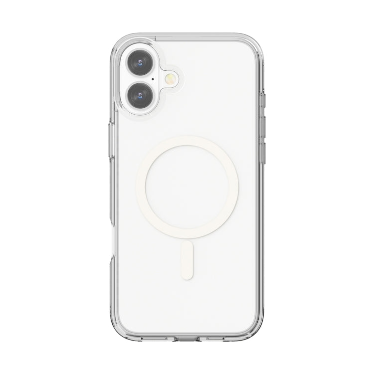 For iPhone 16 Plus Terminator Style Transparent MagSafe Magnetic Phone Case - Transparent