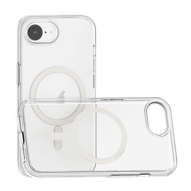 For iPhone 17e / 16e Terminator Style Transparent MagSafe Magnetic Phone Case - Transparent