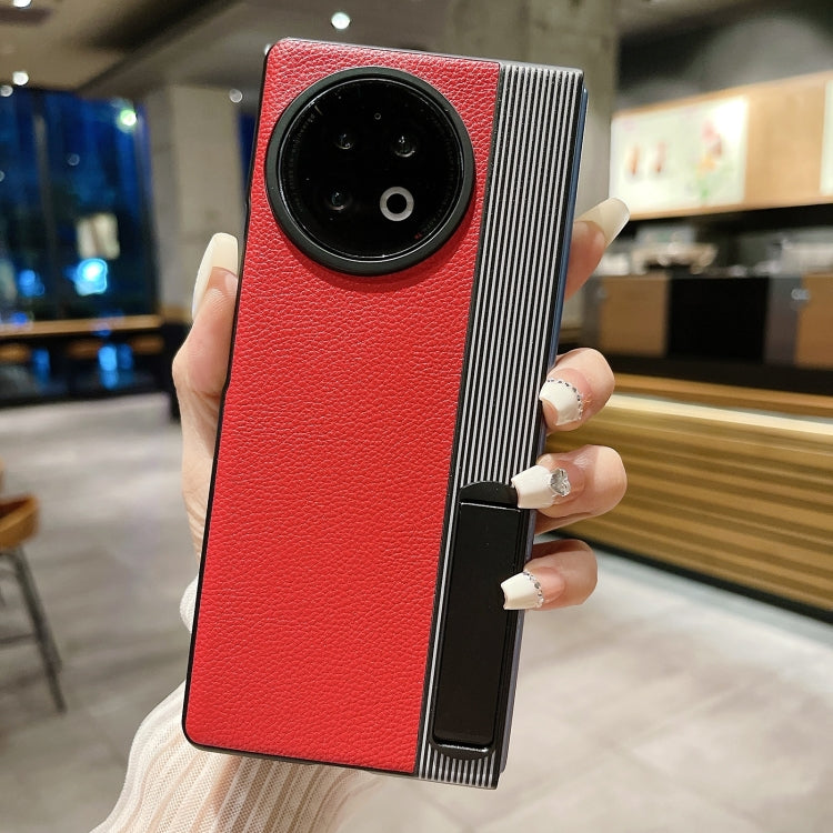 For vivo X Fold2 Leather Phone Case with Stand