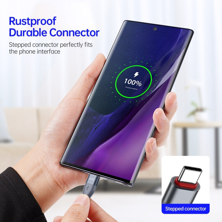 DUZZONA A2 PD 65W USB-C / Type-C to Type-C Fast Charging Data Cable, Length: