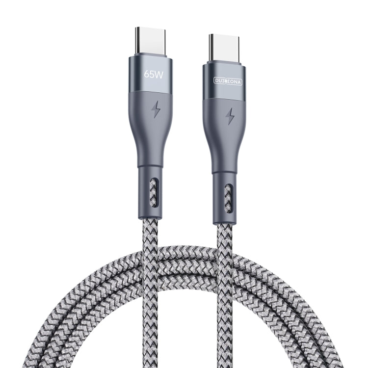 DUZZONA A2 PD 65W USB-C / Type-C to Type-C Fast Charging Data Cable, Length: