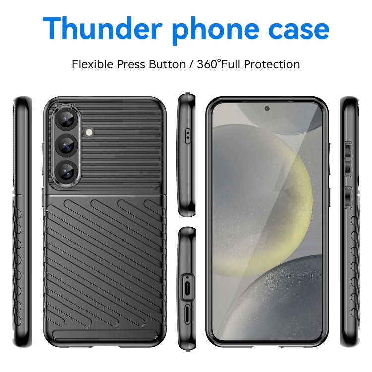For Samsung Galaxy S25+ 5G Thunderbolt Shockproof TPU Phone Case