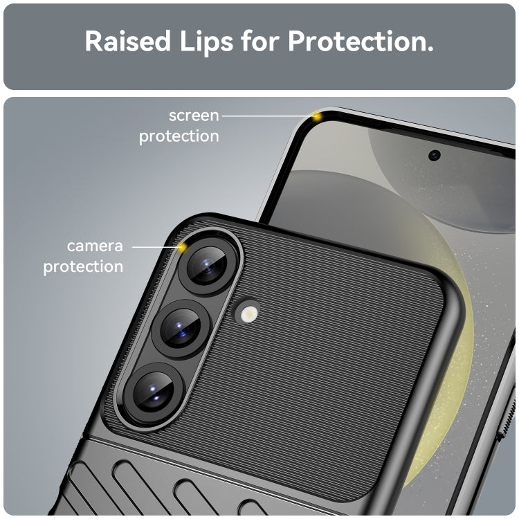 For Samsung Galaxy S25+ 5G Thunderbolt Shockproof TPU Phone Case