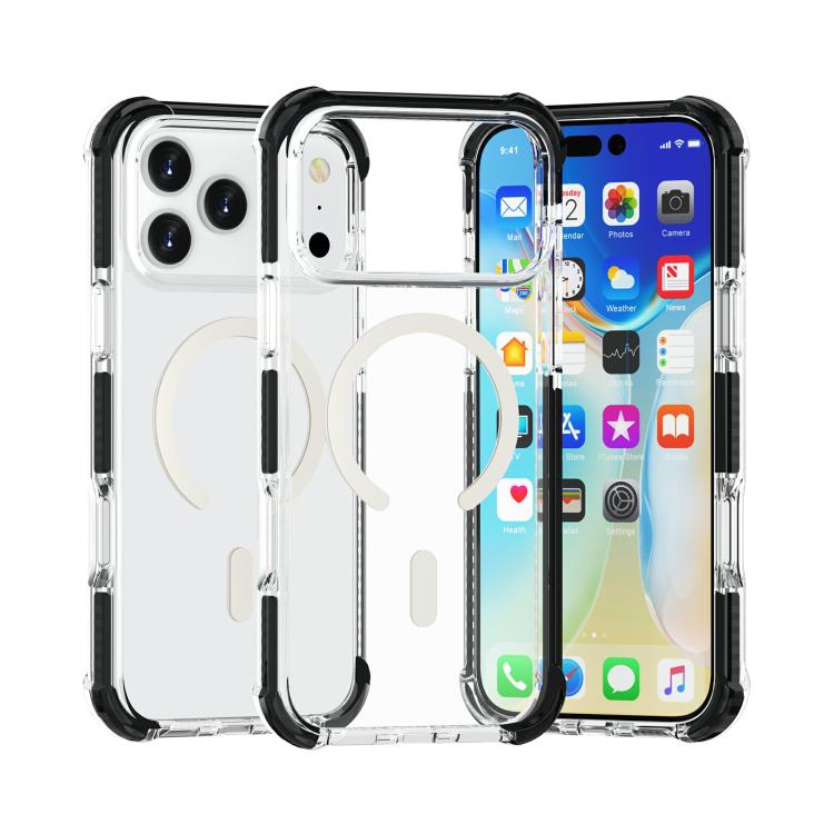 For iPhone 17 Pro Max Acrylic Magsafe Magnetic Shockproof Phone Case