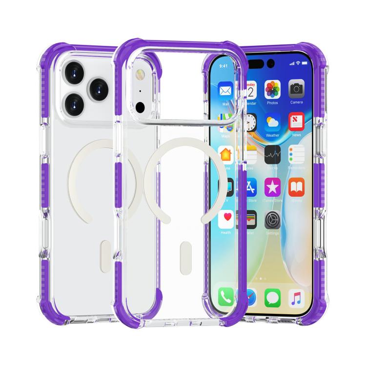For iPhone 17 Pro Max Acrylic Magsafe Magnetic Shockproof Phone Case