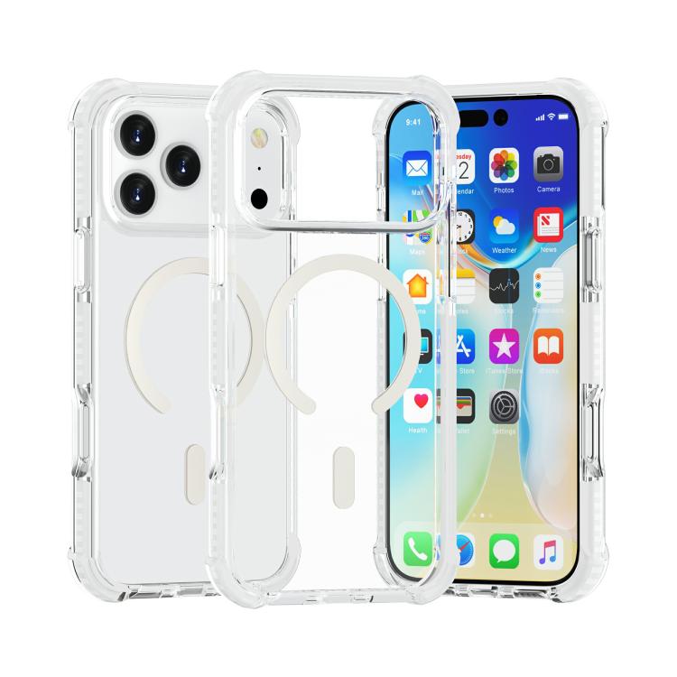 For iPhone 17 Pro Acrylic Magsafe Magnetic Shockproof Phone Case