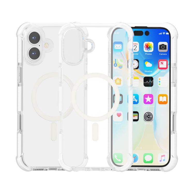 For iPhone 17 Acrylic Magsafe Magnetic Shockproof Phone Case