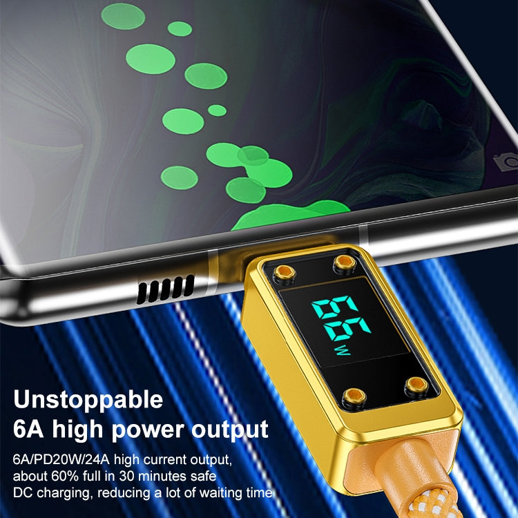 WK WDC-06a 6A USB to USB-C/Type-C Digital Display Data Cable, Length: 1m