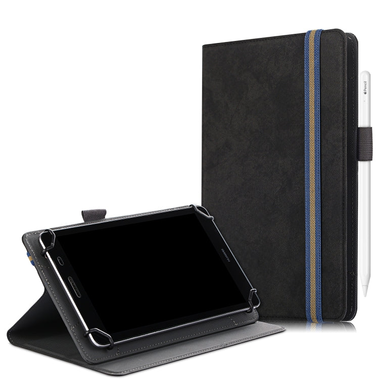 For 7-8 inch Marble Cloth Texture Horizontal Flip Universal Tablet PC Leather Case with Pen Slot & Holder