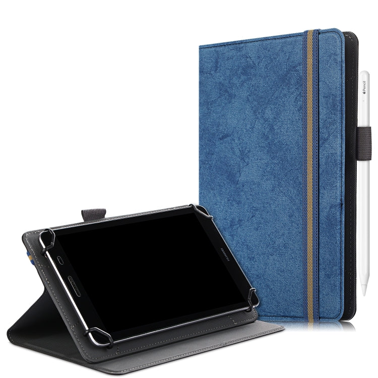 For 7-8 inch Marble Cloth Texture Horizontal Flip Universal Tablet PC Leather Case with Pen Slot & Holder