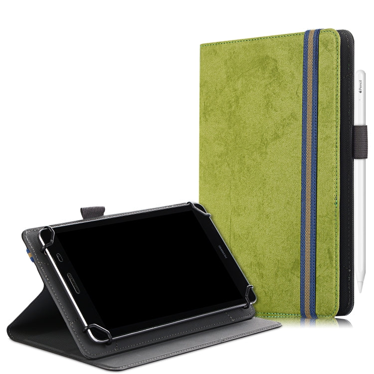 For 7-8 inch Marble Cloth Texture Horizontal Flip Universal Tablet PC Leather Case with Pen Slot & Holder