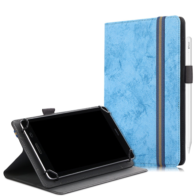 For 7-8 inch Marble Cloth Texture Horizontal Flip Universal Tablet PC Leather Case with Pen Slot & Holder